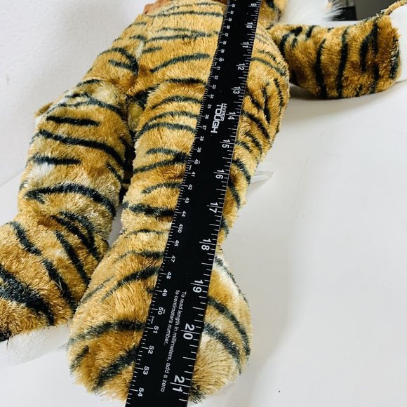 VTG Kellytoy Tiger Orange Striped Stuffed Animal 21” Plush Bow Tie Cuddle Toy - Picture 11 of 13